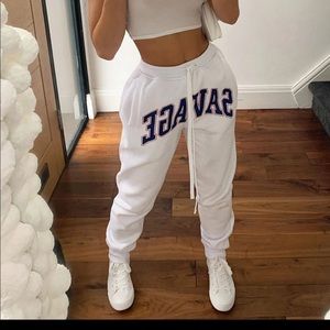 White Savage Joggers